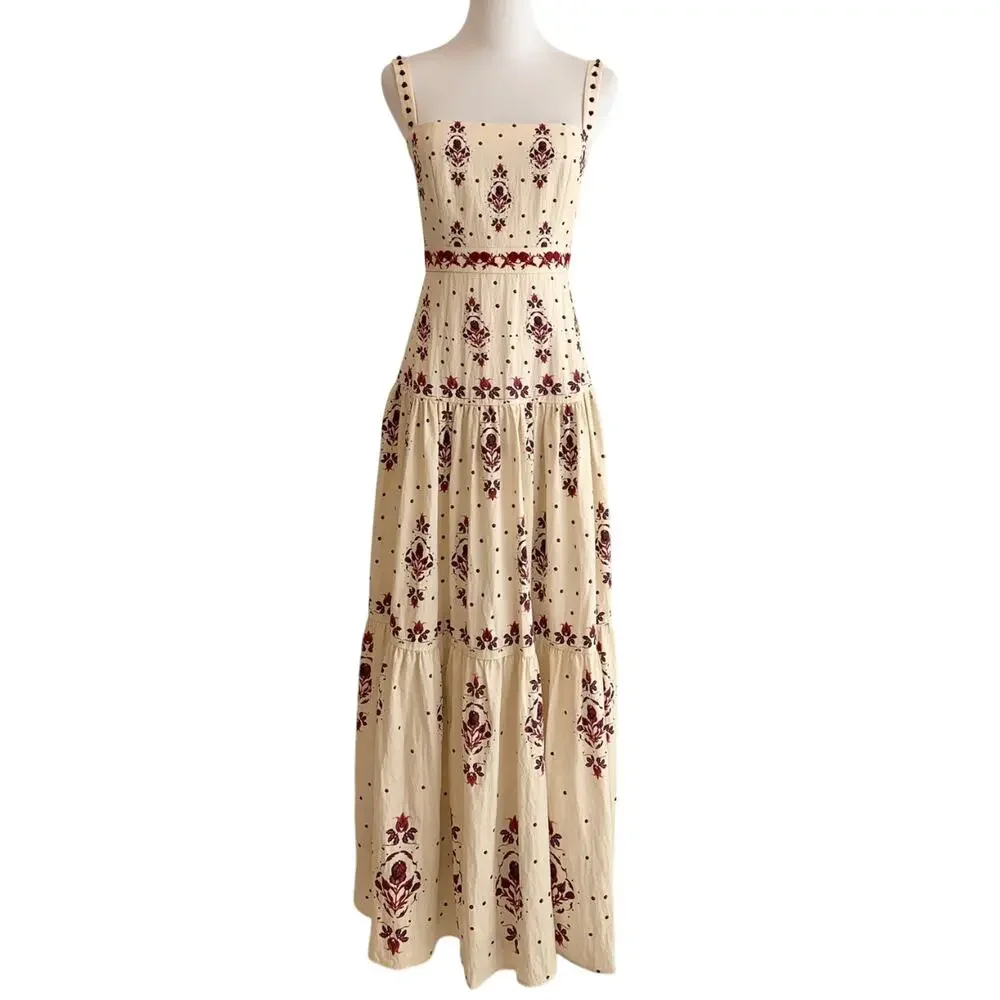 Sold Agua by Agua Bendita Lima Relato Maxi Dress Small - Picture 5 of 10